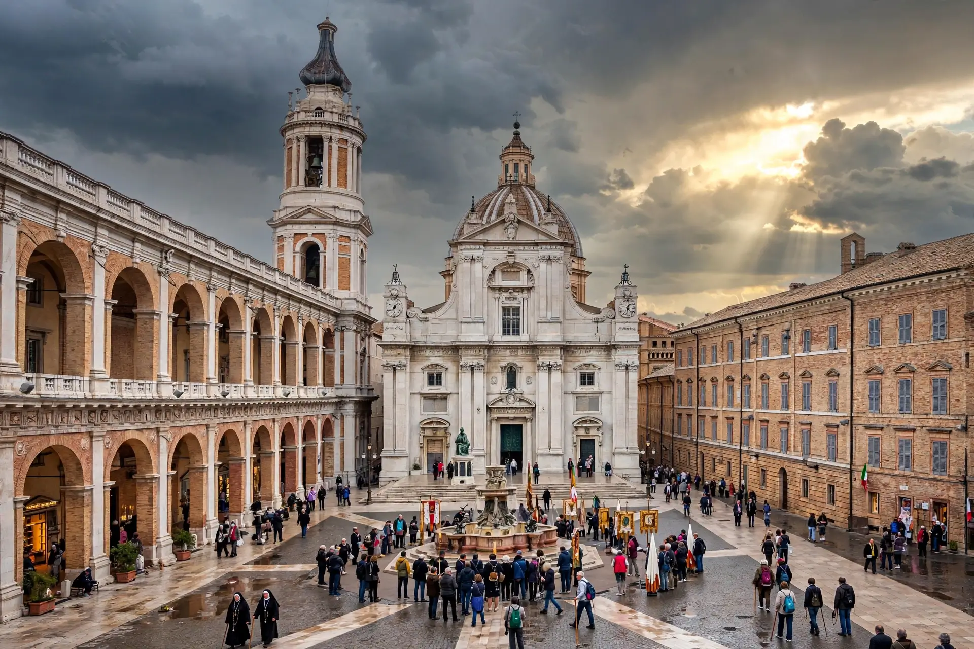 Santa Casa Loreto gita da Abruzzo 1h15 parcheggio gratis orari messe